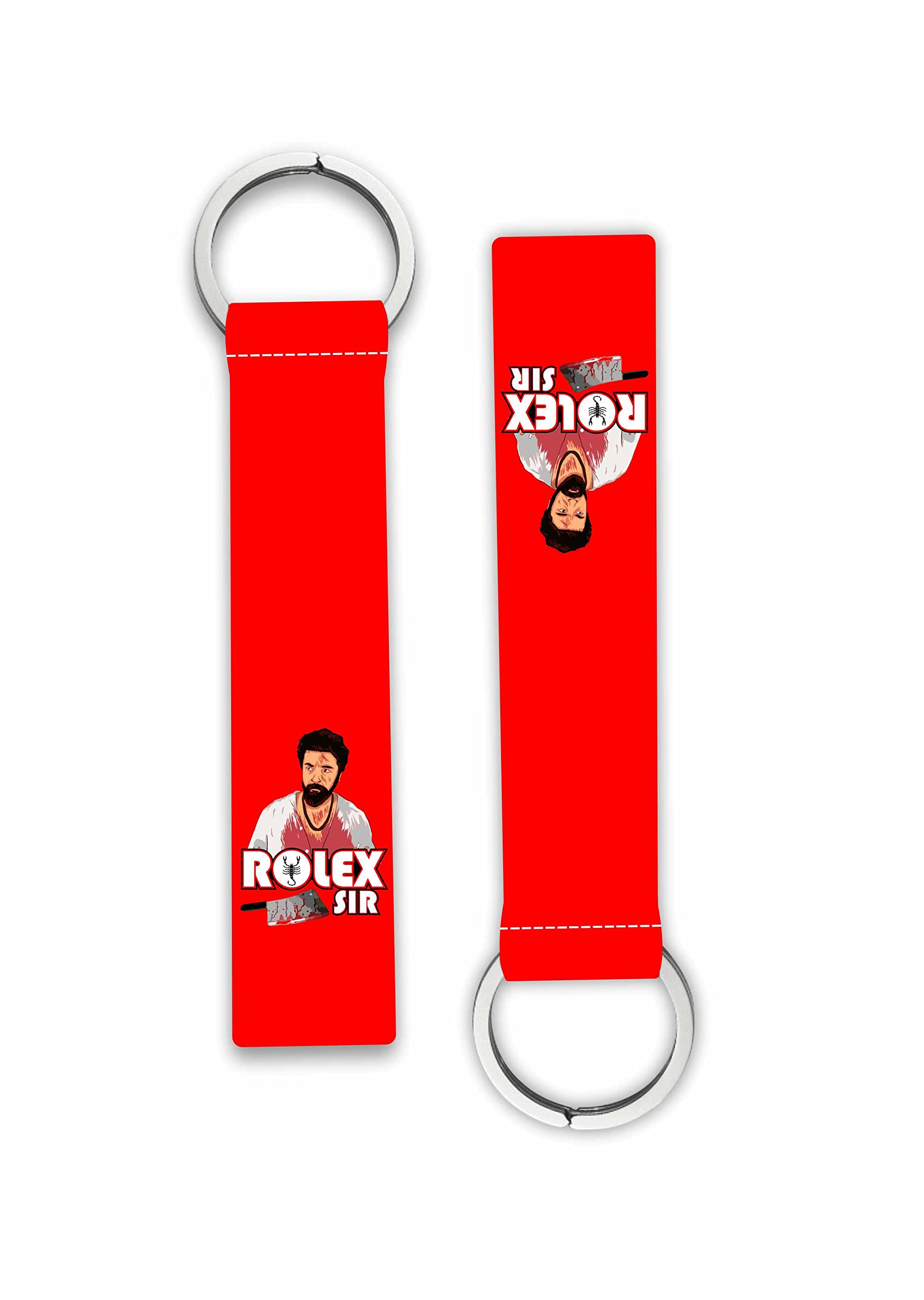 woopme 1Pcs Tamil Actor Surya Rolex Printed Lanyard keychain Holder Bikes Cars Scooters Boys Girls Key Holder Key Tag Holder Multicolored (6 x 1 Inches)-picture-47