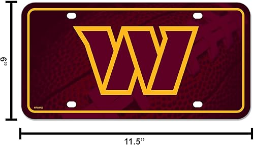 Vista 43 de Rico Industries Placa de matrícula de metal unisex para adultos de la NFL