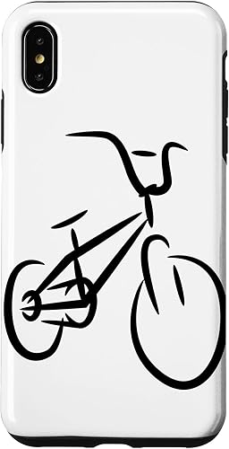 Vista 25 de iPhone 12 mini BMX Bike Drawing BMX Cyclist Bike Motocross Case