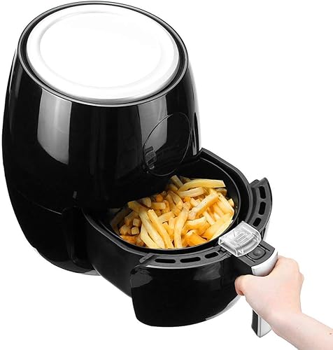 Freidora de aire, freidoras eléctricas para el hogar de 1350 W 3.8 L con pantalla táctil LED digital, temporizador multifunción control de