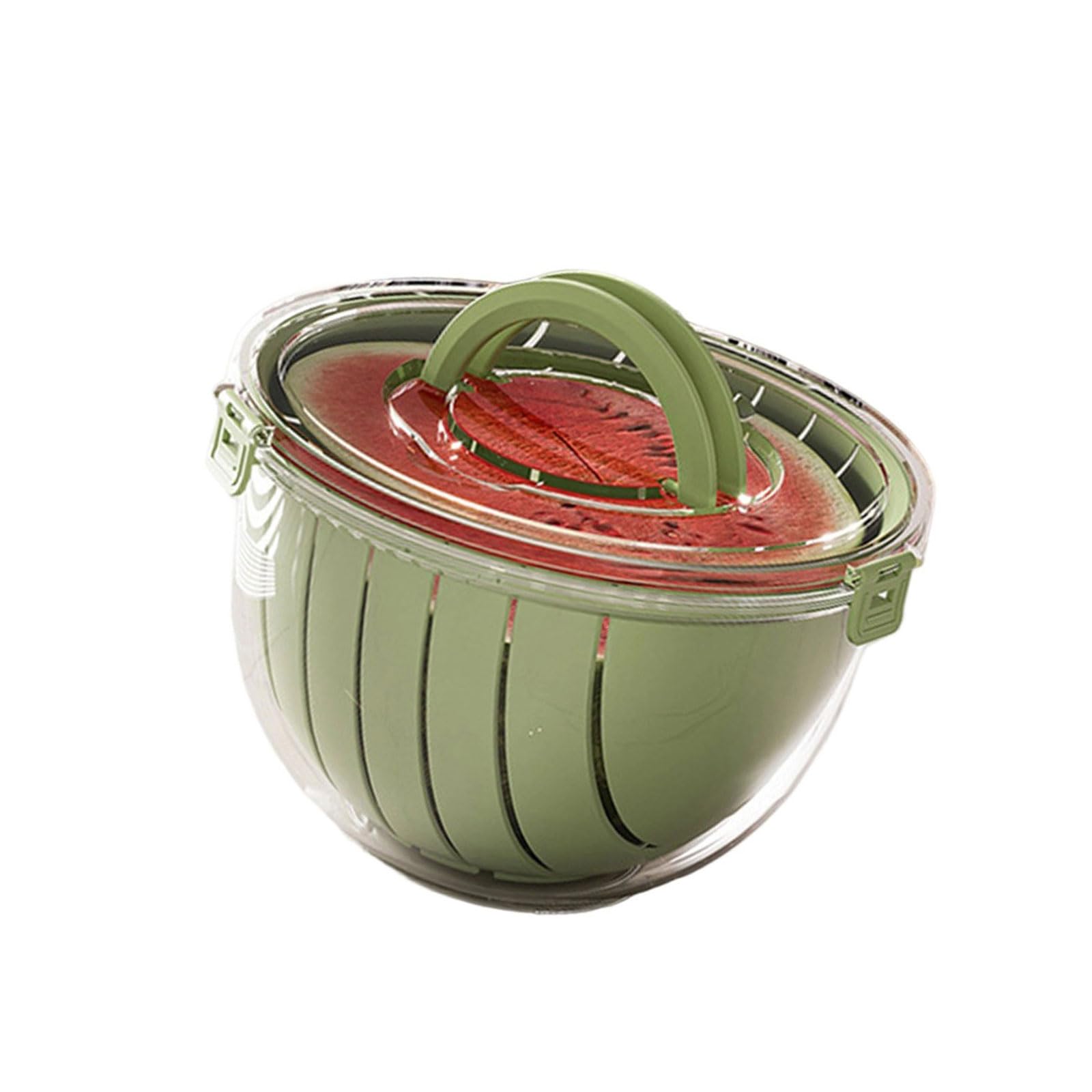 Xinsheinelry Space Saving Watermelon Chopping Basket Multi Functional Strainer Portable Design for Picnics Daily Cooking Fruit Slicer