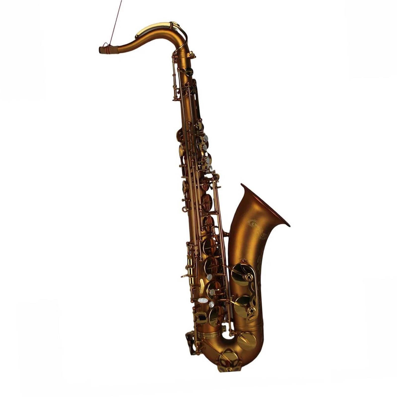 Saksofon Saksofon Tenorowy Bb Satin Gold Z Matowym Wykończeniem