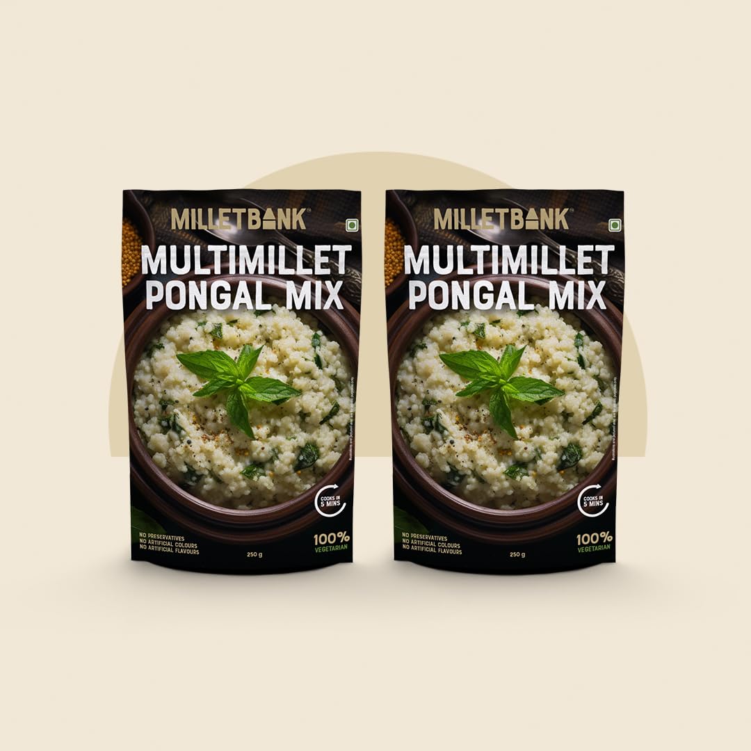 Millet Bank Multi Millet Pongal | Zero Maida | No Preservatives | 250g x 2 (B0C4FRWL7J) Amazon Price History, Amazon Price Tracker