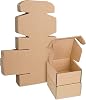 Corrugated Cardboard Shipping Boxes, 100x100x53mm Royal Mail Small Parcel PiP Postal Box for Posting, Boxes for Business, Storing or Gift25 Pieces