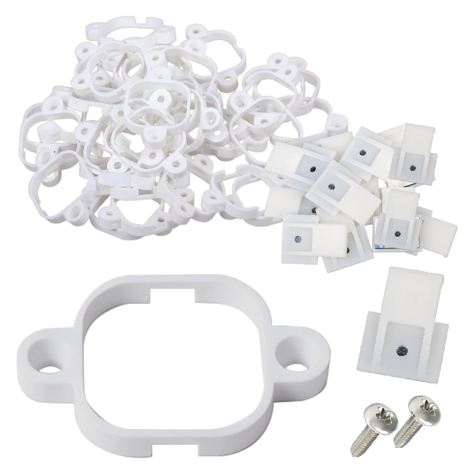 Permanent Outdoor Light Brackets for Govee Pro 100FT, 60Pcs Mounting Clips