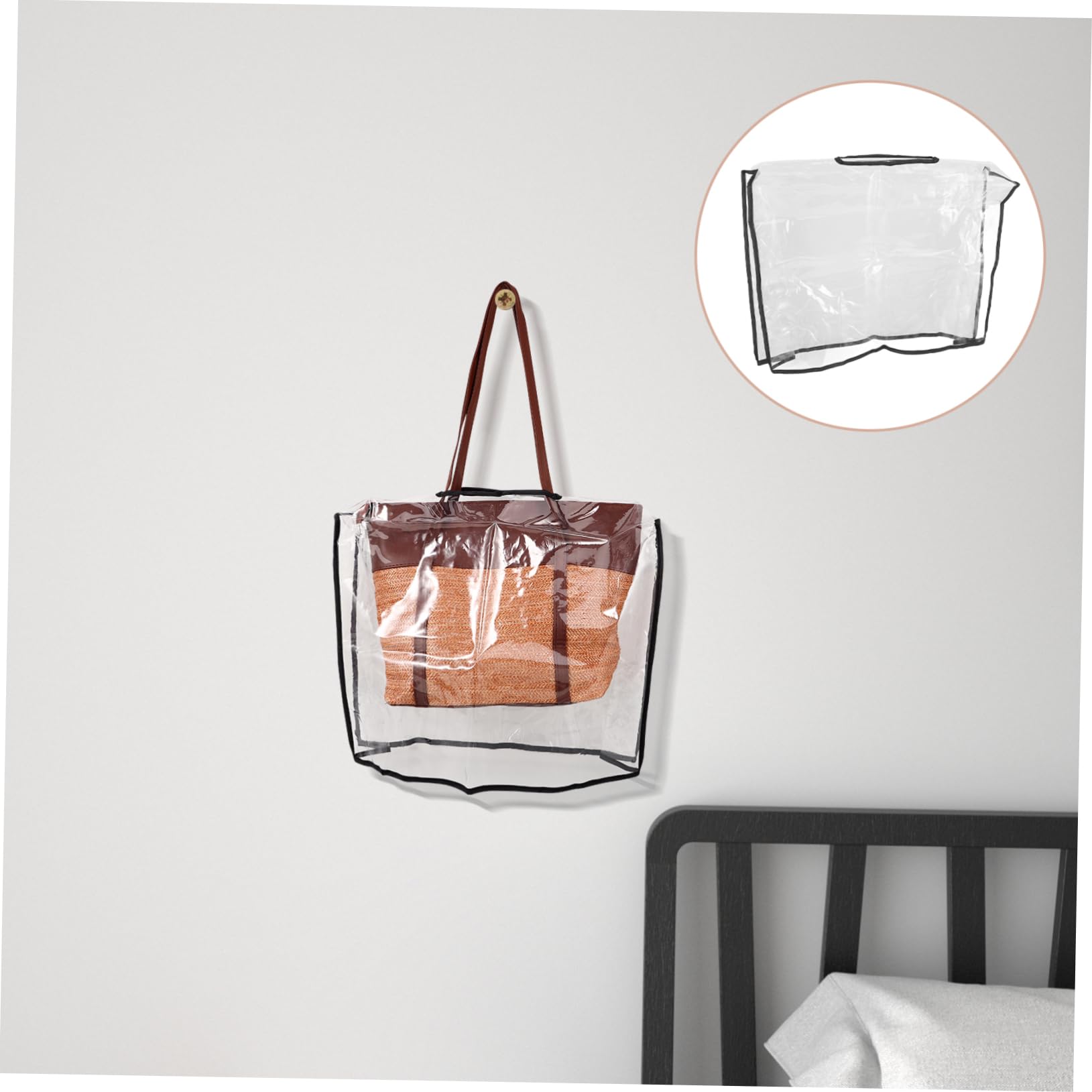 TOYANDONA para Bolso Protector de Mano Transparente Funda de Lluvia para Tote Bag para Actividades y Fabricada Resistente