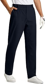 Men's Golf Pants Quick Dry Stretch Dress Work Pants 30"/32"/34" Casual Comfy Lightweight Trousers with Pockets