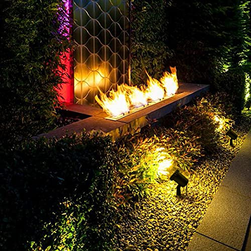 Eastdall Holofotes Para Exteriores,2 PCS LED Solar Spotlight impermeável IP68 Solar Powered Garden P