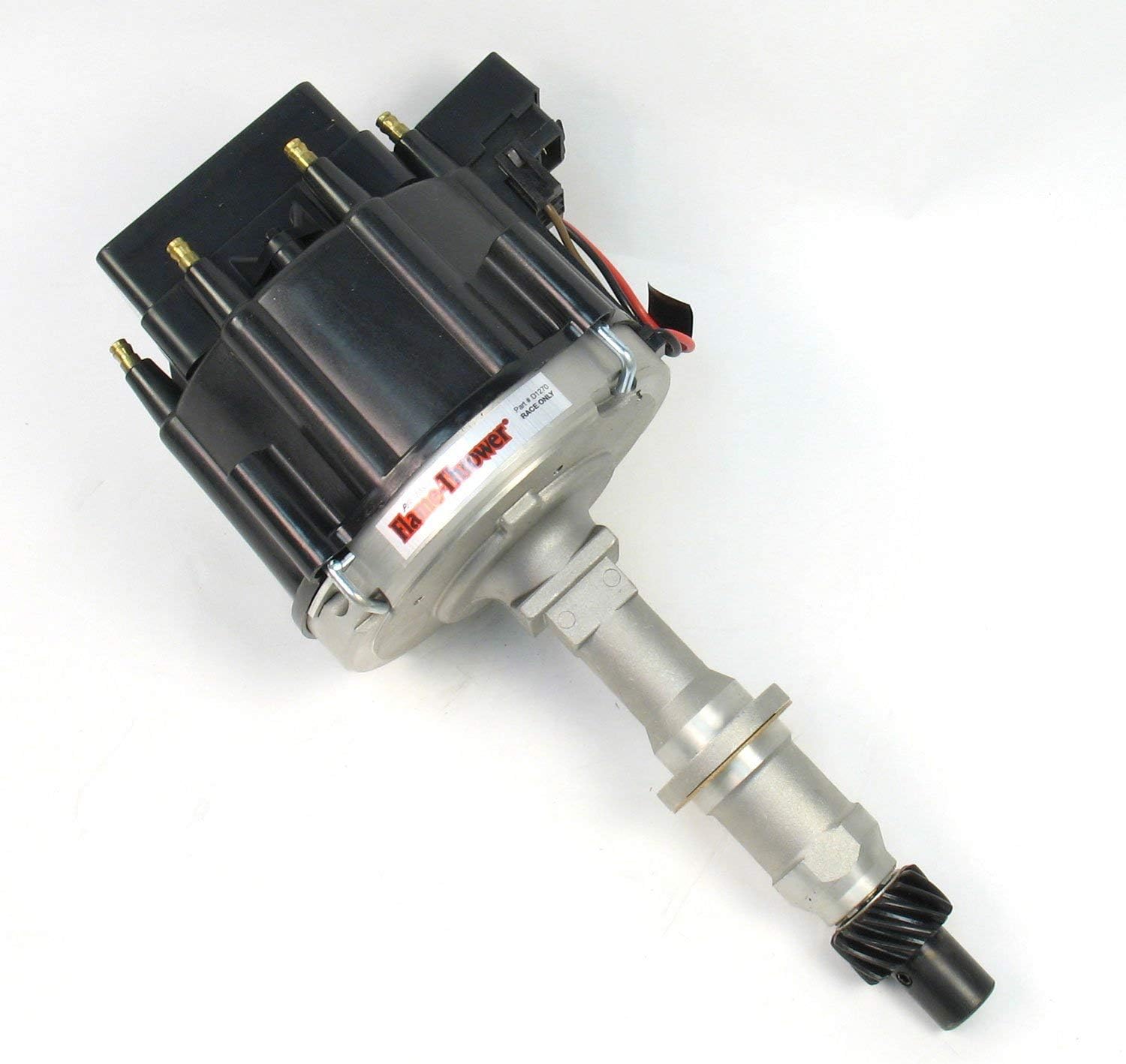 Pertronix D1270 Flame-Thrower Race Distributor HEI with Black Cap for Pontiac V8