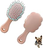 Cepillo De Aire Gentle Cloud Air Cushion para Perros Pequeños, con Caja De Regalo, Apto para Yorkshire Terrier, Shih Tzu, Pomerania, Maltipoo, Maltés, Caniche Toy Y Artículos Esenciales para