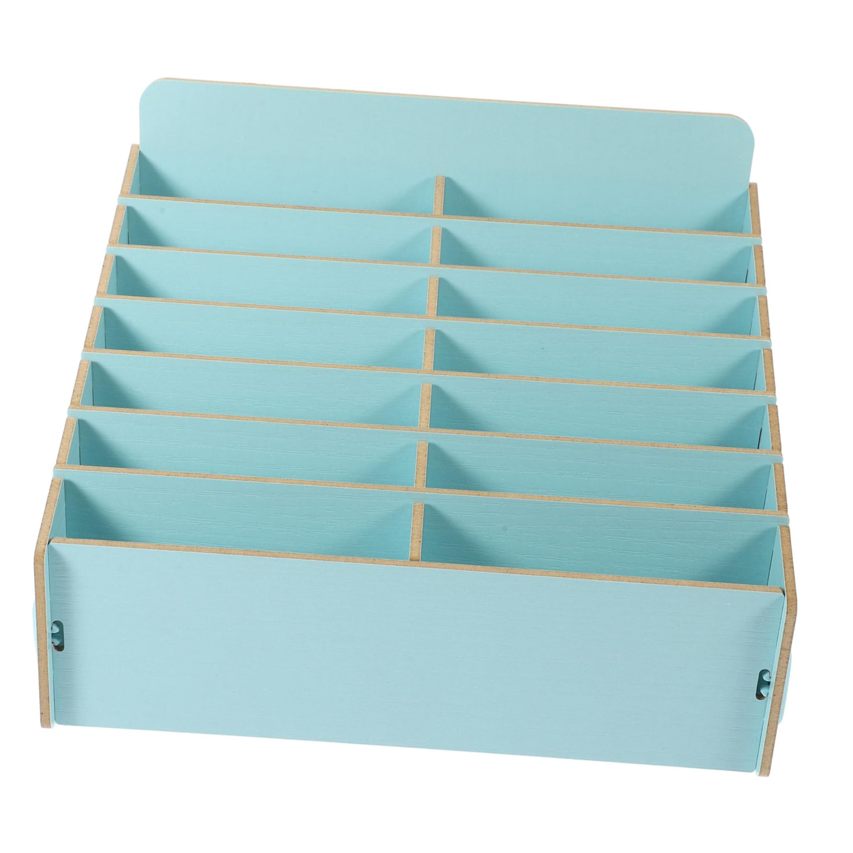 DOITOOL Caja de Almacenamiento de Madera y Múltiples Compartimentos para Gran Capacidad Teléfono Celular para Sala de Estar Oficina
