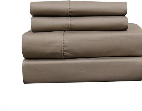 Miniatura 3 de Sábanas sin arrugas, 650 hilos, bolsillo profundo, juego de sábanas de mezcla de poliéster de algodón, tamaño individual extra largo, color gris