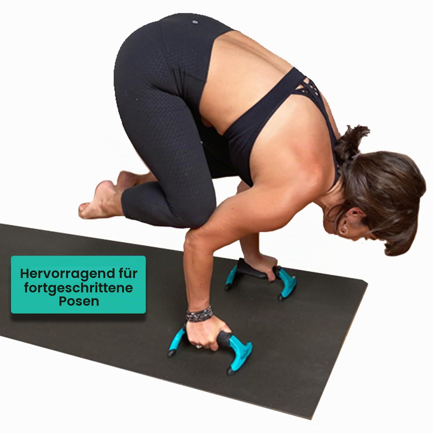 Hochleistungs-Yoga-Blöcke für Komfort am Handgelenk, Unterstützung und Ausrichtung, um Handgelenkschmerzen zu beseitigen – hervorragend für fortgeschrittene und grundlegende Posen, Balance
