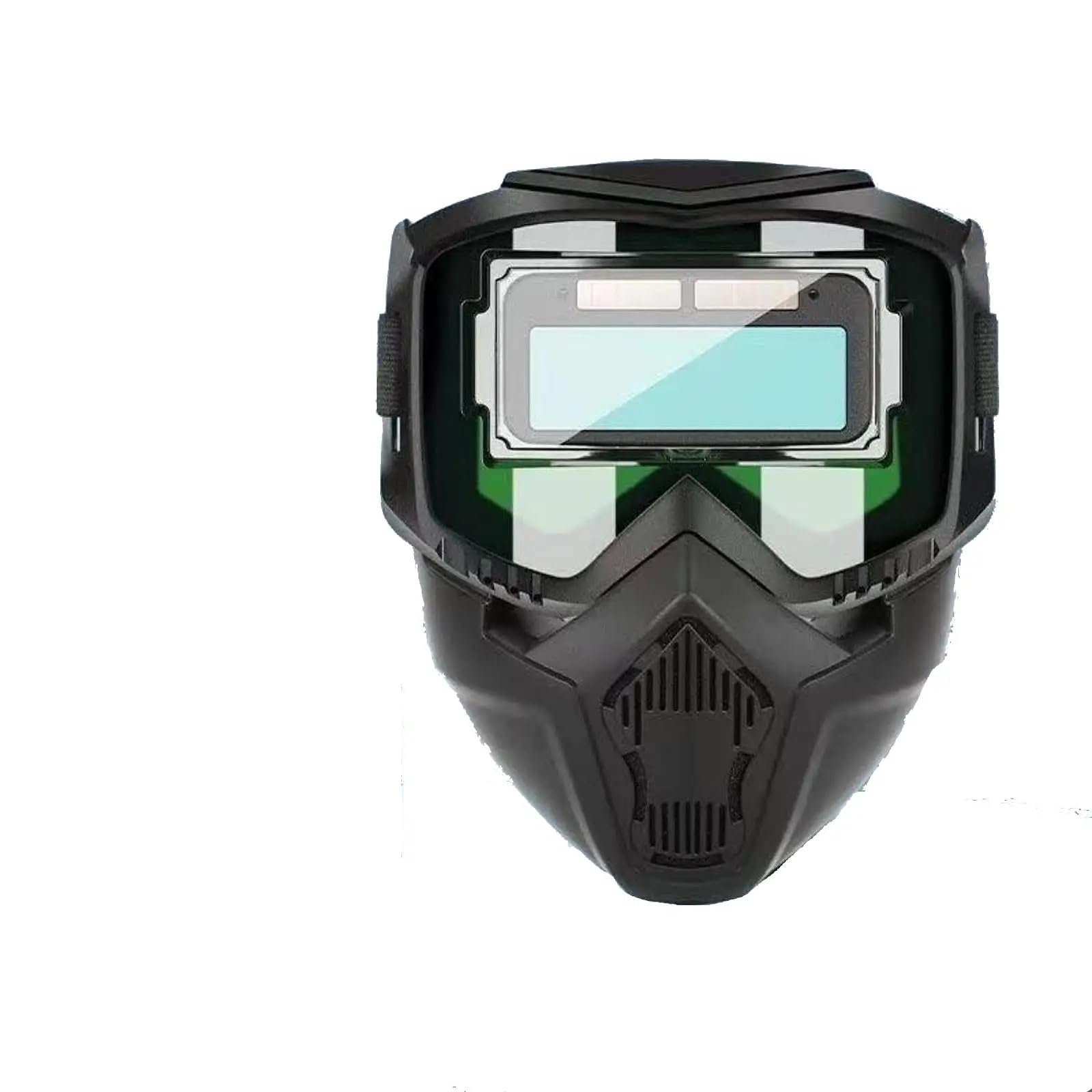 Crepundia A Color Lenses Welding Helmet,Welders Mask Auto Darkening Welding Glasses Work Protective Equipment Face Protector Adjustable Band Impact Resistant Welder Mask Shield(A Color Lenses)
