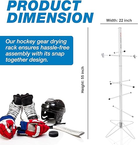 Miniatura 2 de Wet gear-hockey secador de equipo rack: Metal Modelo