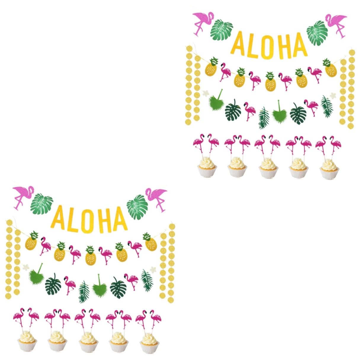 VICASKY 2piezas Kit De Accesorios Hawaiana Guirnalda De Tortuga y Decoración Tropical De Verano Cumpleaños