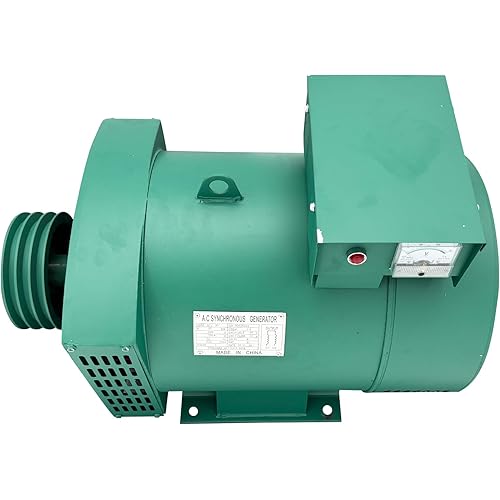 Power Generator 30KW Alternator Pure Copper with Carbon Brush, Ideal for Farm, Job Site,Home Backup Power & Backup Power 220V 50HZ Single-Phase