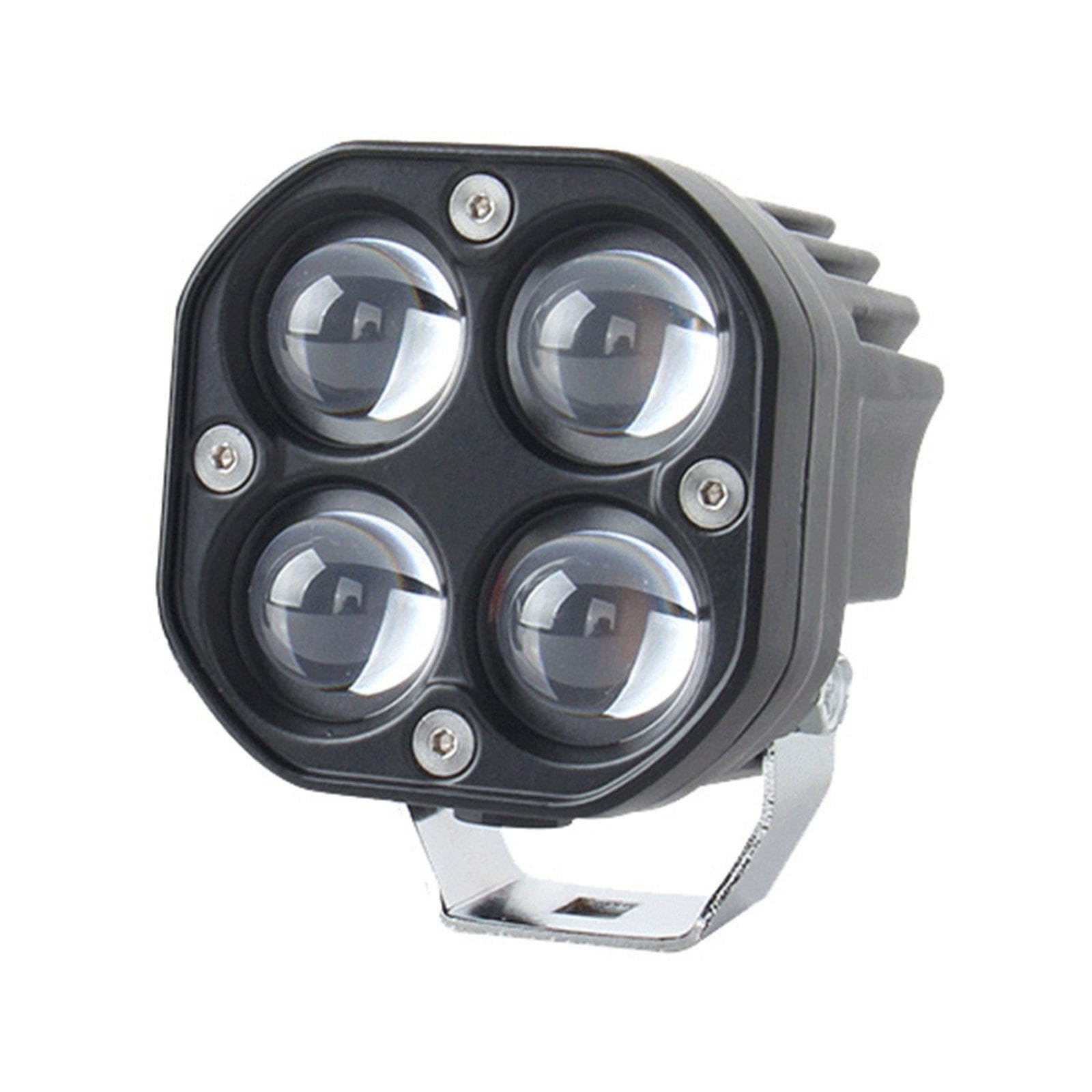 3 cal światło drogowe motocykla reflektor 6500K biały 3000K żółte światło robocze Led lampa przeciwmgielna dla samochodów ciężarowych terenowych 12V 24V