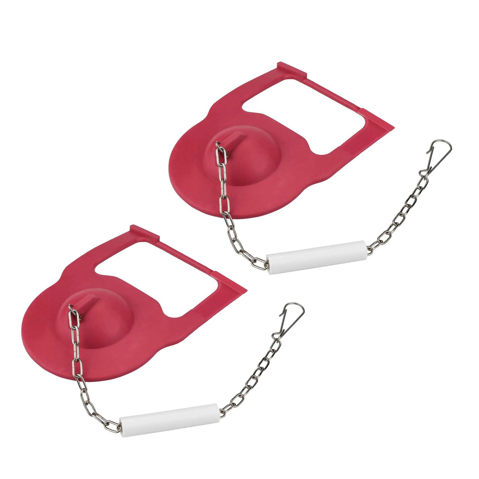Jojnsha 2Pcs High Performances Rubber Toilet Flapper Replacement Universals Toilet Flapper For Most Standard Toilet Tanks