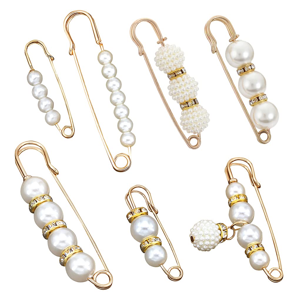 iminoo7 Pcs Fashion Brooch Pins Sweater Shawl Pins for Women Girls Clothing Dresses Decoration Accessories
