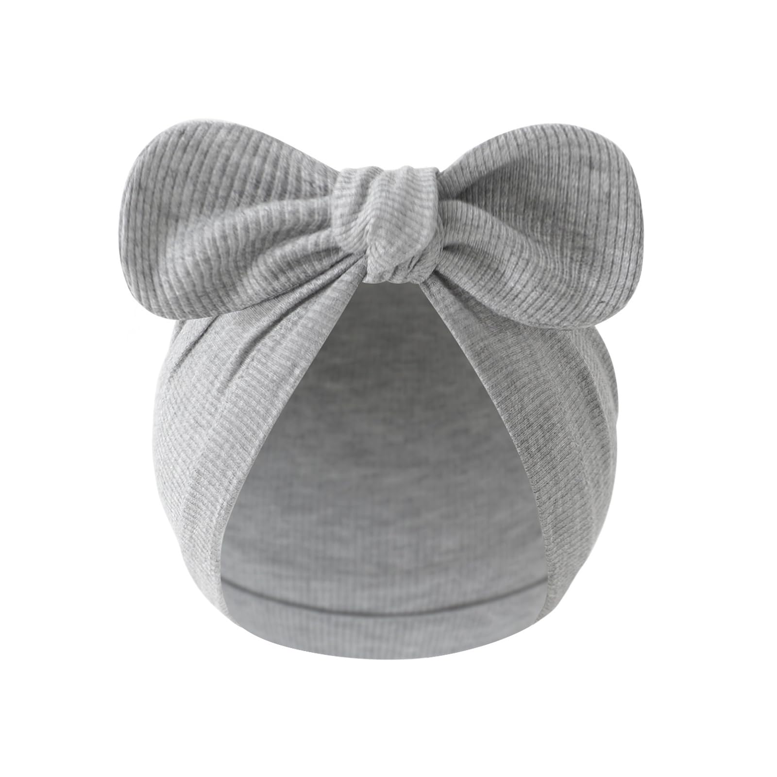 Xjdzineq Baby Bonnet Hat Cotton Newborns Bowknot Fetal Caps Color Headwear for 0 to 3 Months Unisex Infant Bowknot