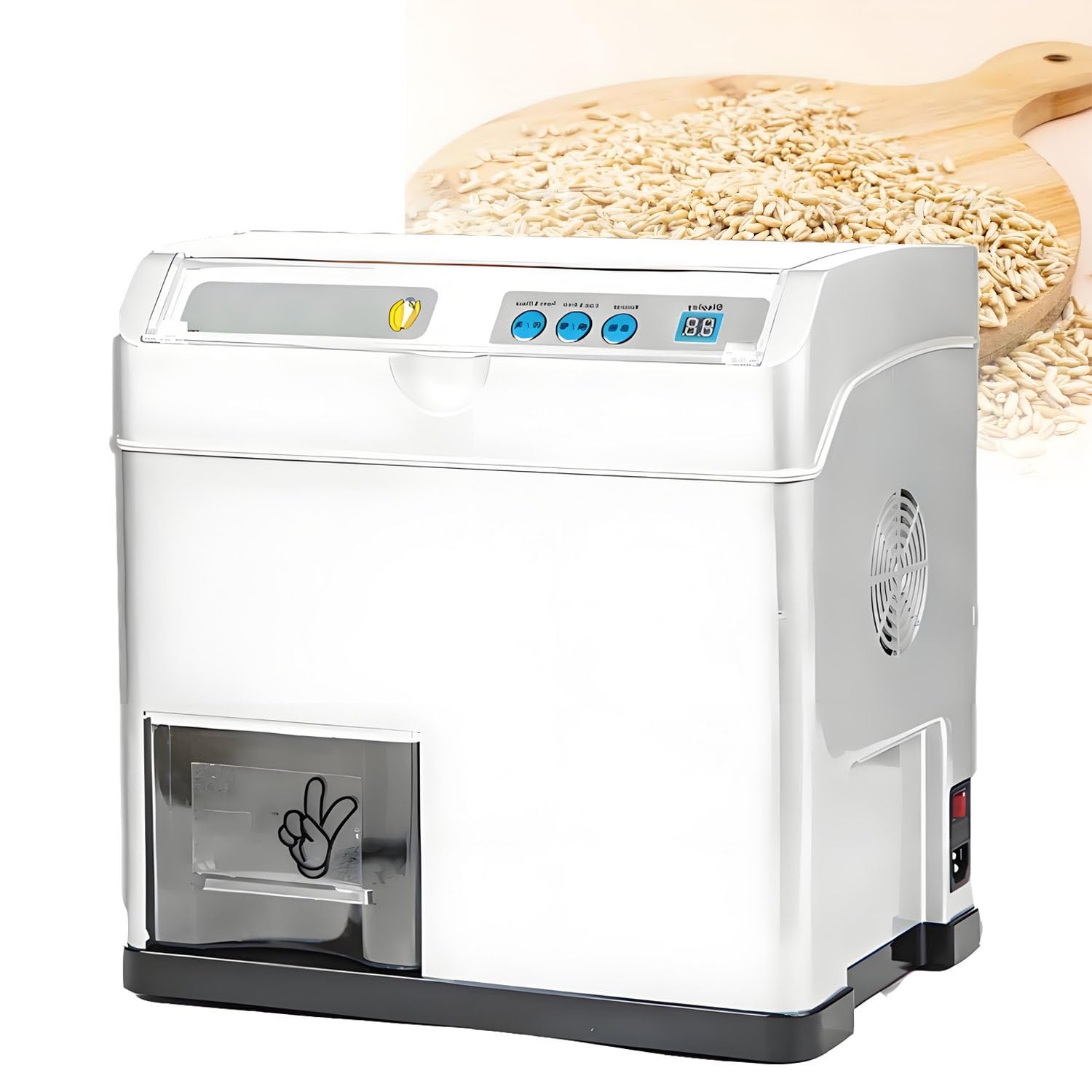 Maszyna do łuskania ziarna 500 W, automatyczna łuskarka ryżu, 30 kg/h, niski poziom hałasu, duża wydajność, łatwa w użyciu, polerka młocarni ryżowej do jasnobrązowego/kiełkowego ryżu