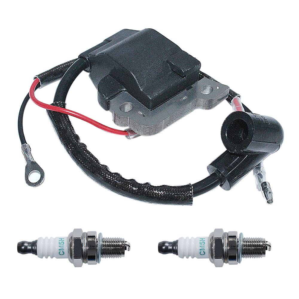 Piezas de jardín Kit de bujías de módulo de Bobina de Encendido para Honda GX35 UMK435 GX 35 Piezas de Motor de cortacésped de 4 Tiempos