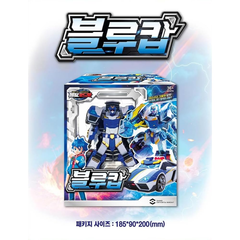 メタルカードボットW ブルーコップW 韓国トイ トランスフォーマーっ