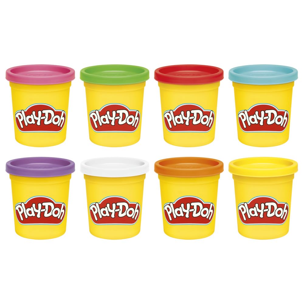 Play-Doh 8 Pack Rainbow Colors, 3 Ounce Cans of Modeling Compound, Kids Arts & Crafts, Preschool Toys for Girls & Boys 3+ — Amazon image 8
