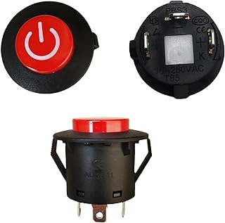 2 Pcs Power Button Switch Push Start Replacement Parts for Kids Ride On Toy Car Electric Wheels Trax Replacement Part Powered Switch Jeep SUV Trax Truck