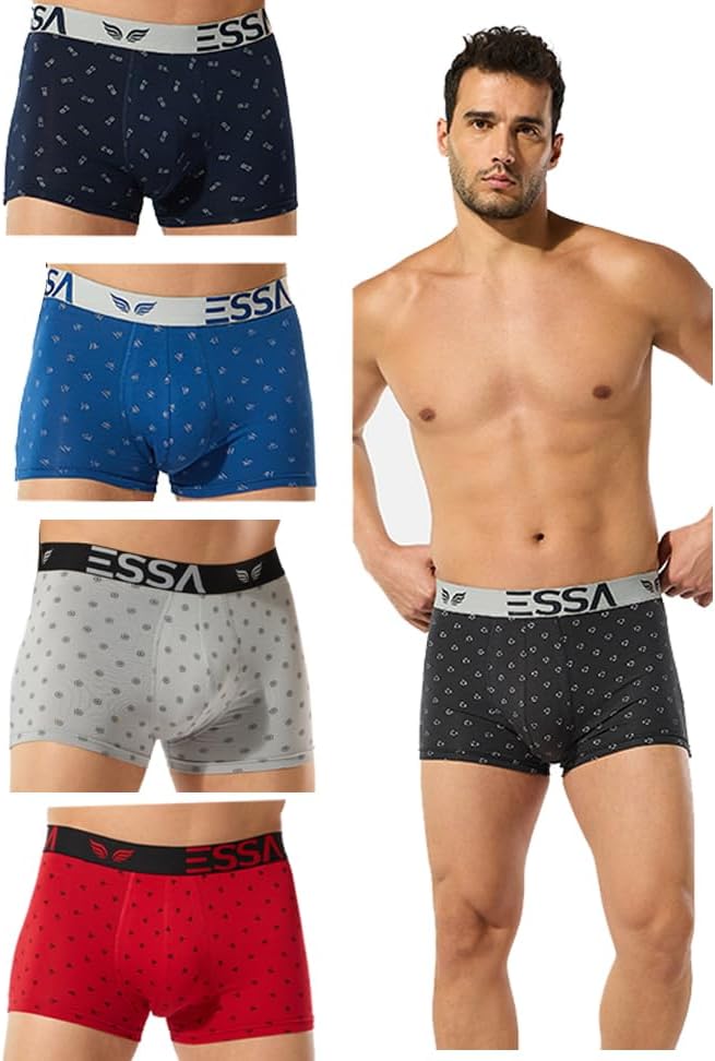 Men's Cotton Trunks (Pack of 5) | Comfortable & Breathable Underwear, Innerwear Stylish Design | Ideal for Everyday Wear
