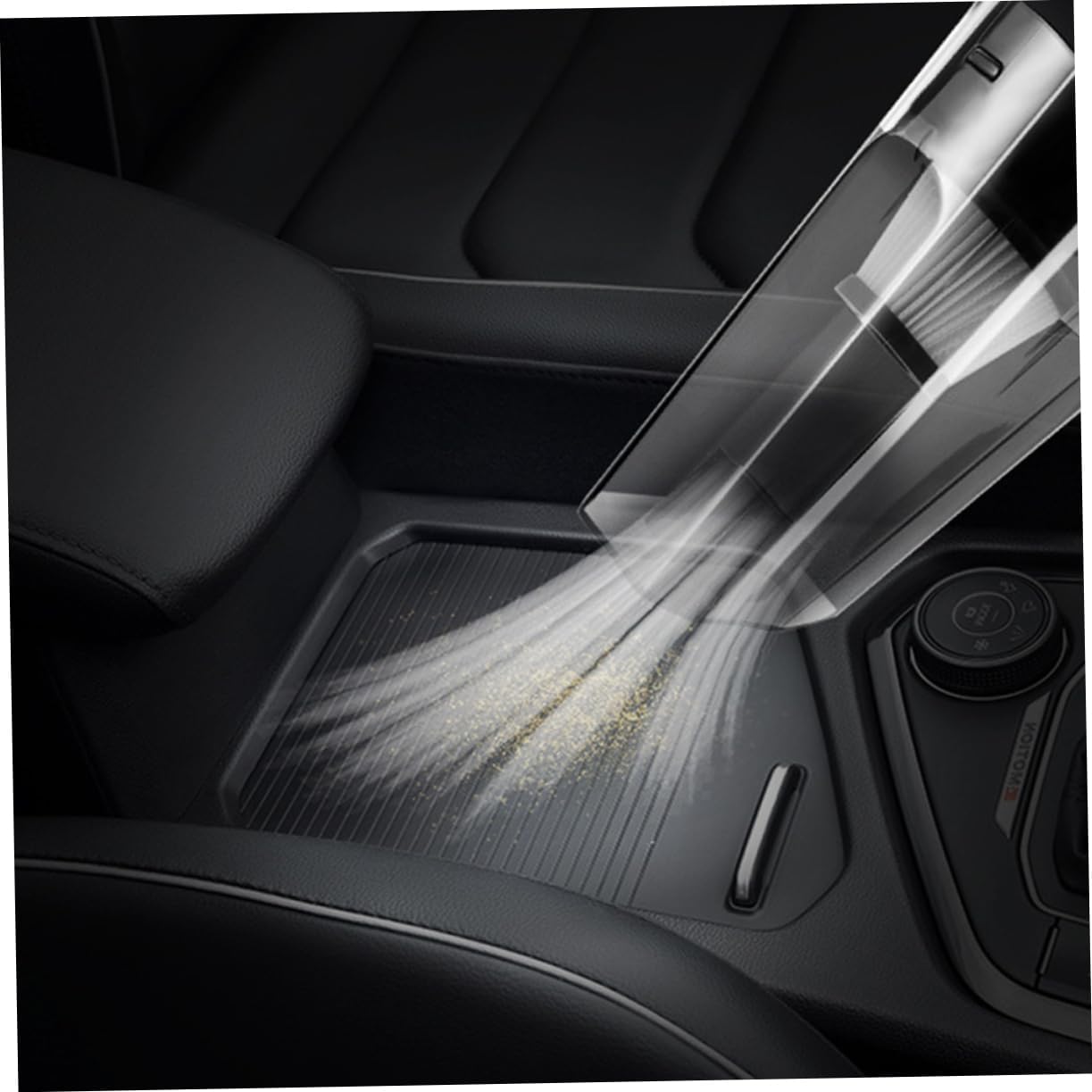 Zerodeko 120w Car Vacuum Cleaner Inflator Pump Digital Tire Pressure Gauge Led Light Handheld for Car Truck Bike