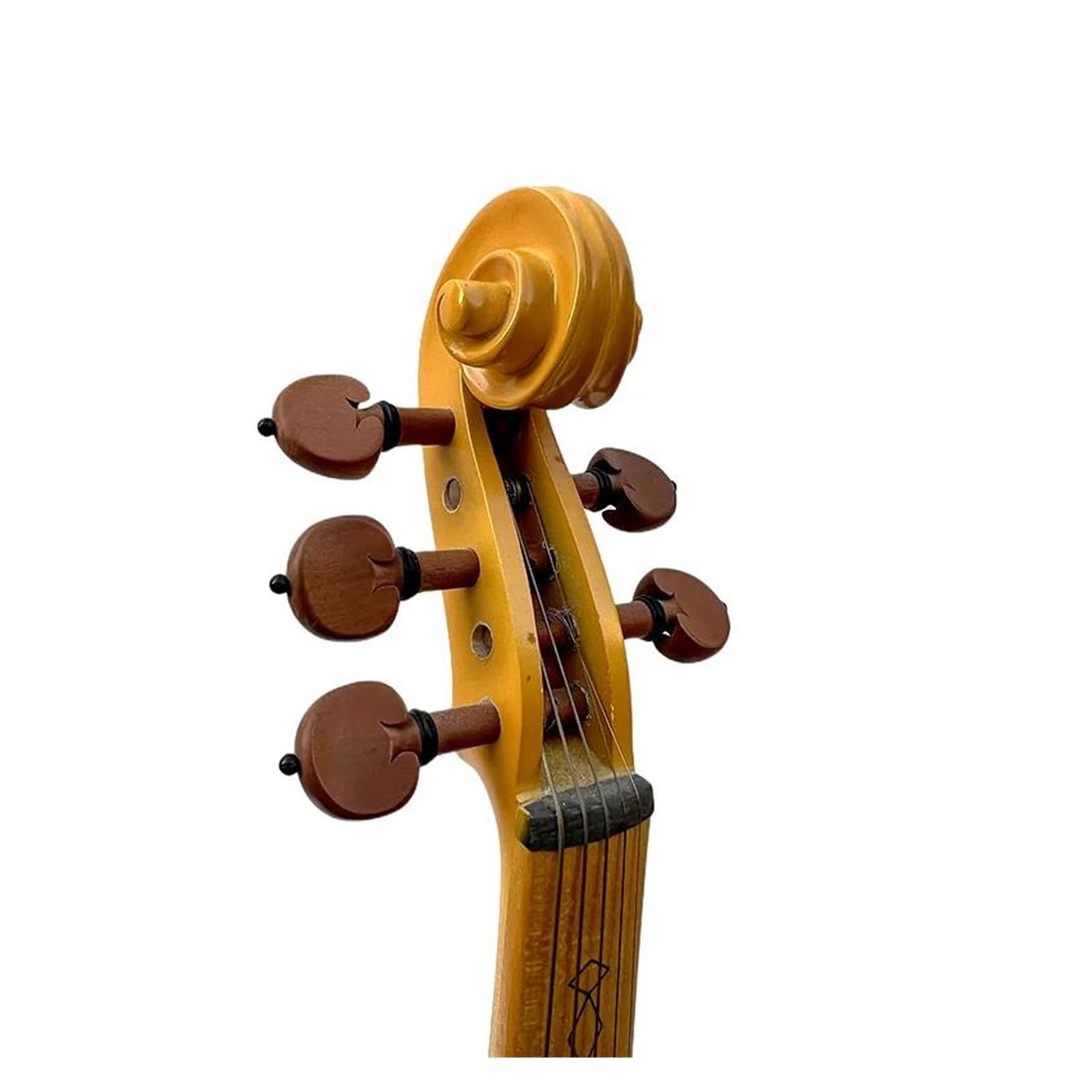 Violino Elettrico 4/4 A 5 Corde In Acero Giallo Fatto A Mano Con Un Suono Splendido E Chiaro E Forte Violino