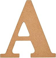 Vista 39 de Plaid Letra de madera sin acabar, 20,3 cm de superficie de madera perfecta para proyectos de bricolaje, manualidades y artes, 63594