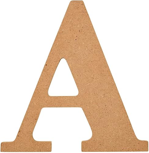 Plaid Letra de madera sin terminar, superficie de madera de 5 pulgadas, perfecta para proyectos de manualidades y manualidades, 63554, 5 pulgadas