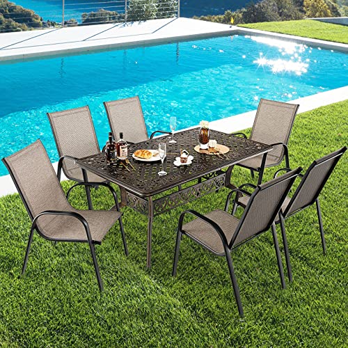 Tangkula-59-Inches-Outdoor-Dining-Table-All-Weather-Cast-Aluminum-Table-with-Umbrella-Hole-6-8-Person-Rectangular-Dining-Table-for-Garden-Backyard-and-Poolside-Bronze Tangkula 59 Inches Outdoor Dining Table All Weather Cast Aluminum Table with Umbrella Hole 6 8 Person Rectangular Dining Table for Garden Backyard and Poolside Bronze