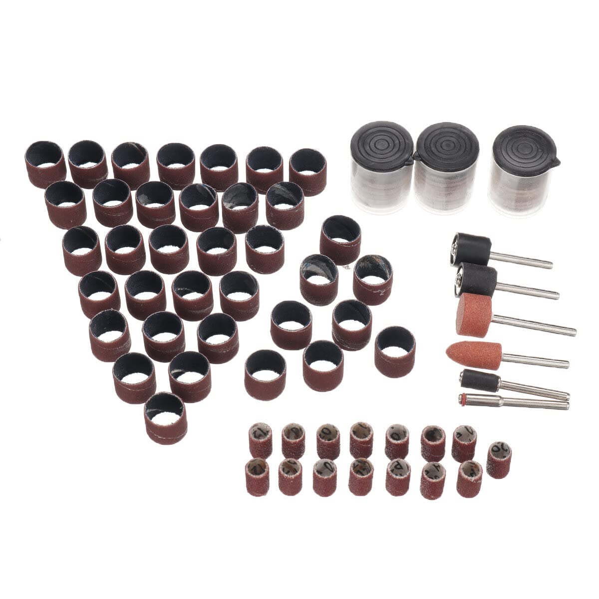 Abrasive Tools Sanding Bands Set 206pcs Sanding Drum Set With Sanding Mandrels For D Rotary Tool