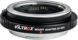EF-GFX Aperture Control Lens Adapter Auto-Focus Lens Converter Ring for Canon EF/EF-S Lens to Fuji GFX Mount Medium Format Camera Fujifilm GFX 50S / 50R