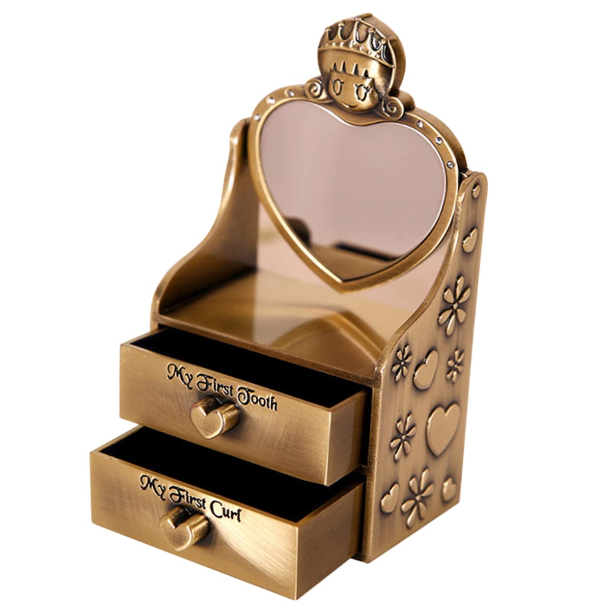 HEMOTON Baby Shower Baby Tooth Container Fetal Hair Deciduous Teeth Storage Box