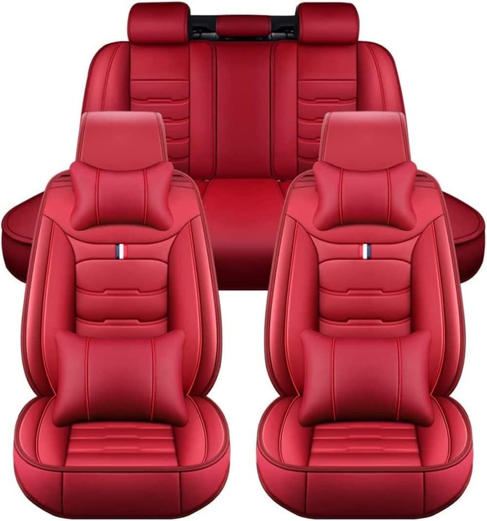 Mauxpiao F Car Seat Covers Ull Set Or Hyundai Ioniq Hybrid 2016 2019 Leather Ront And Rear Seat Cushion Set Waterproo Breathable Accessories 5 Seats Universal It/F/Luxurious Set