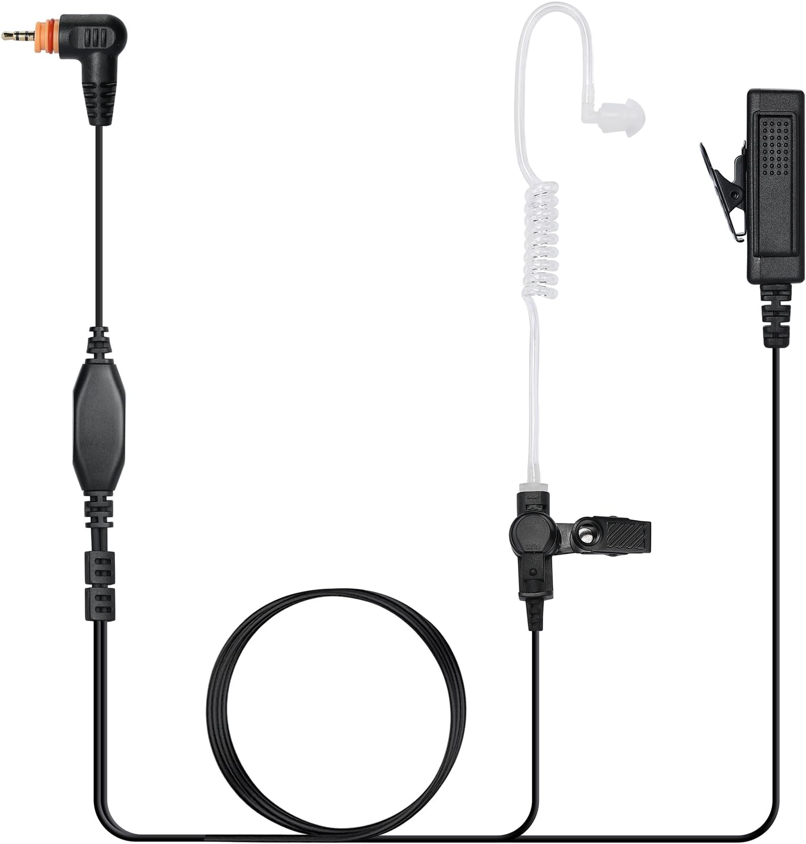 Motorola SL300 Earpiece,SL7550 SL7580 SL7590 SL4000 SL3500e SL1K SL1M Walkie Talkie Compatible with Two Way Radio 1 pin Headset Mic PTT with Acoustic Tube