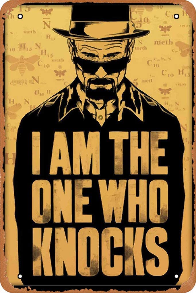 Bioprocess I Am The One Who Knocks Wall Decor Kitchen Decor Wall Decor Poster Metal Sign 8X12 Inches