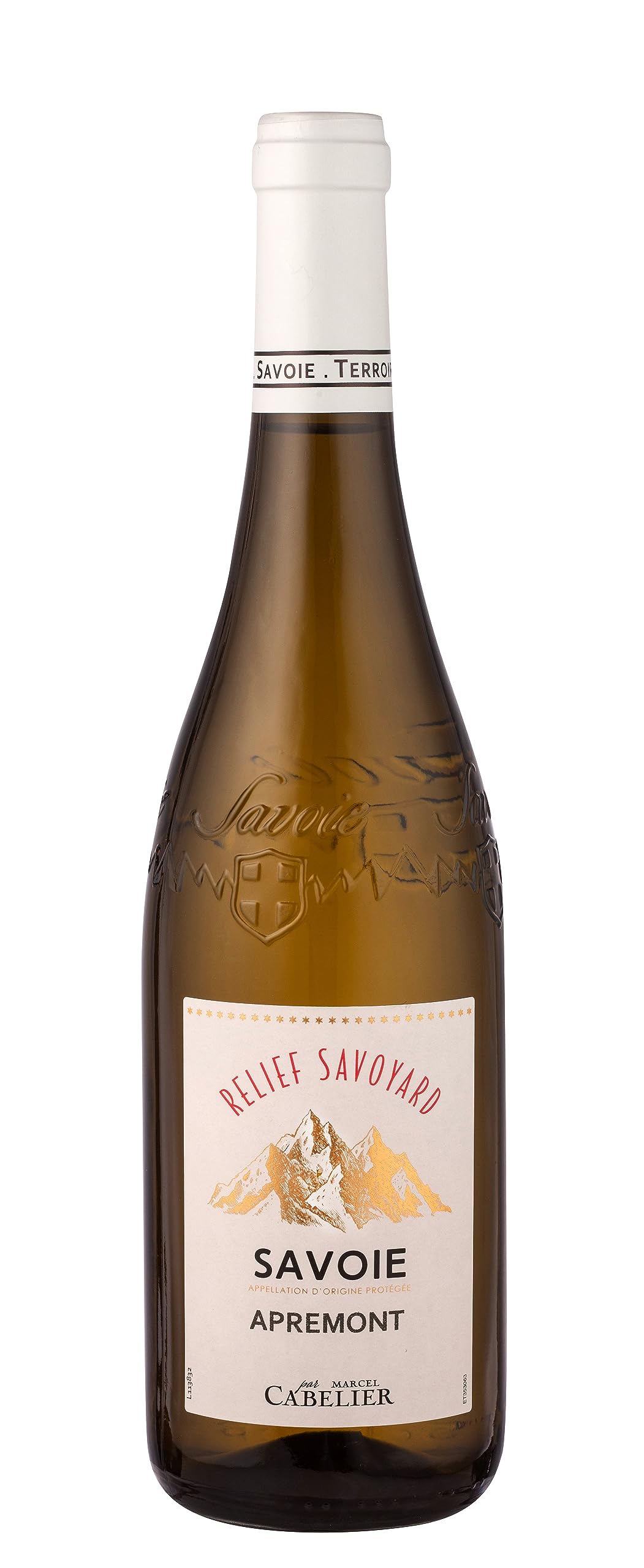 Relief Savoyard - Vino Bianco Sec Savoia, AOP Apremont, Francia (1 x 0,75L)
