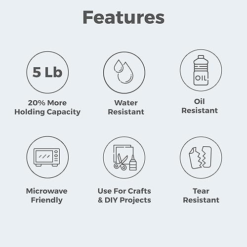 Miniatura 3 de Bolsas reutilizables de papel marrón para el almuerzo de 4 libras para niños, bolsas de papel para bocadillos para sándwiches rápidos de rotura,