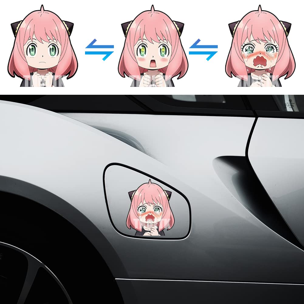 Snapklik.com : 3D Motion Anime Car Decals Waterproof Stickers Anime ...
