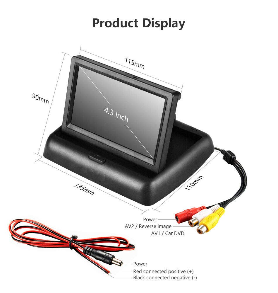Telecamera Di Retromarcia Per Camion Set AHD Monitor LCD Per Auto HD Da 10 3x Telecamera Hd Con 18 Led Ir