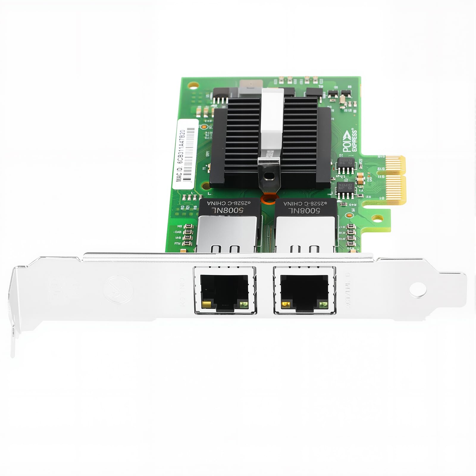 PCIe Ethernet Network Card for Intel I350-T2 I350AM2 Chipset PCIe 2.1 x1 1Gb Dual Port RJ45 LAN Card Support Windows Server/Windows/Linux/VMware/ESX