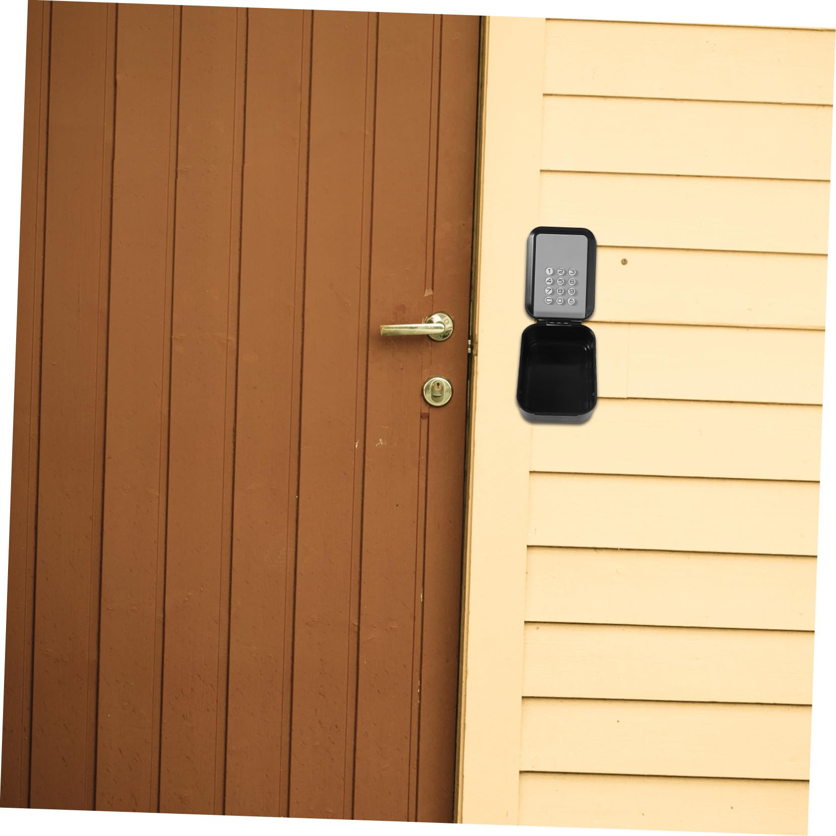 Boîte à Clés Murale Étanche avec Serrure à Code Antieffraction Boîte Sécurisée Intelligente pour Extérieur Accès à Distance Rangement Multiple pour Maison Bureaux et Locations
