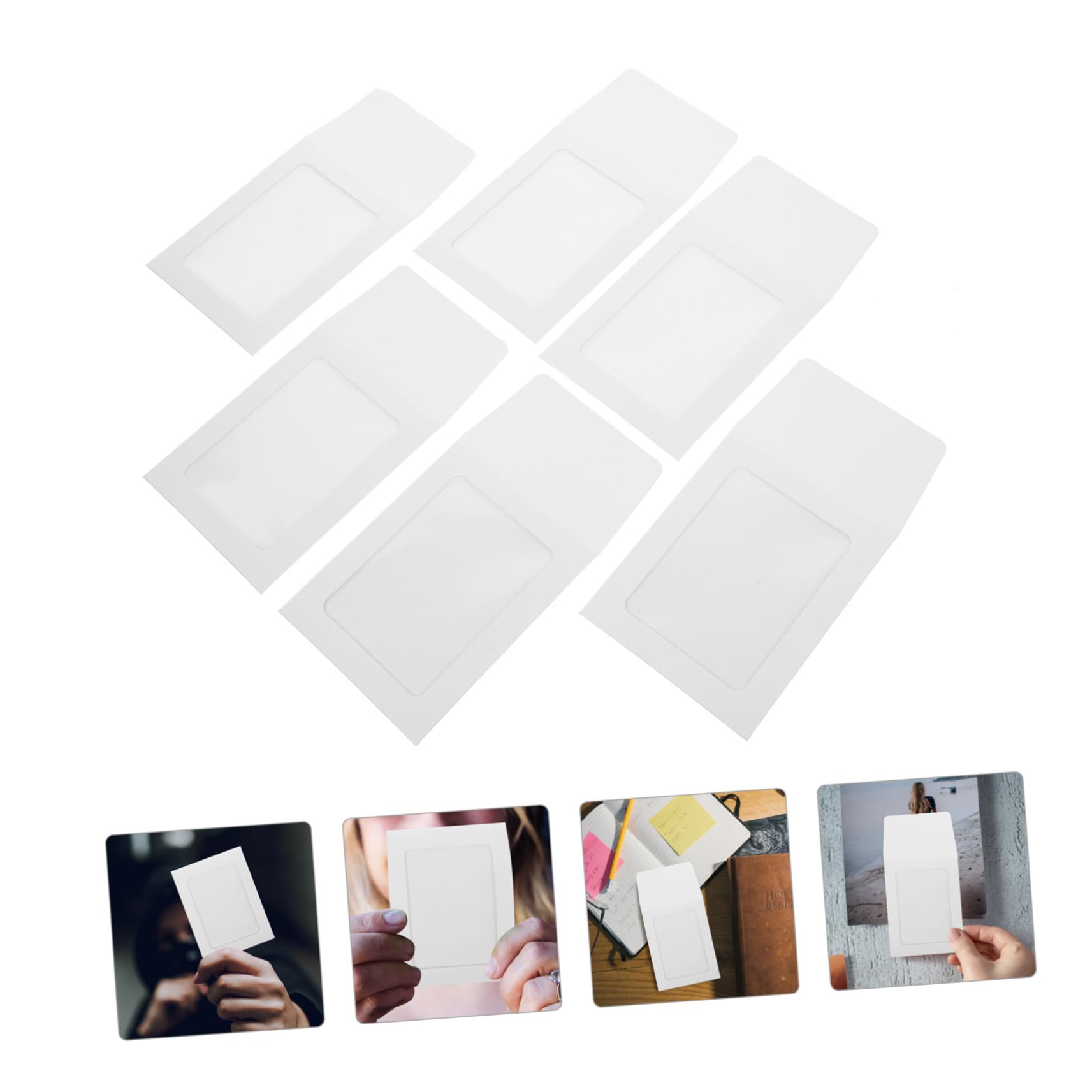 Operitacx 100 Pz Portacarte Color Macaron Custodie Per Carte Collezionabili Standard Copertine Delle Copertine Per Antigraffio Display e Carta Kraft Bianca