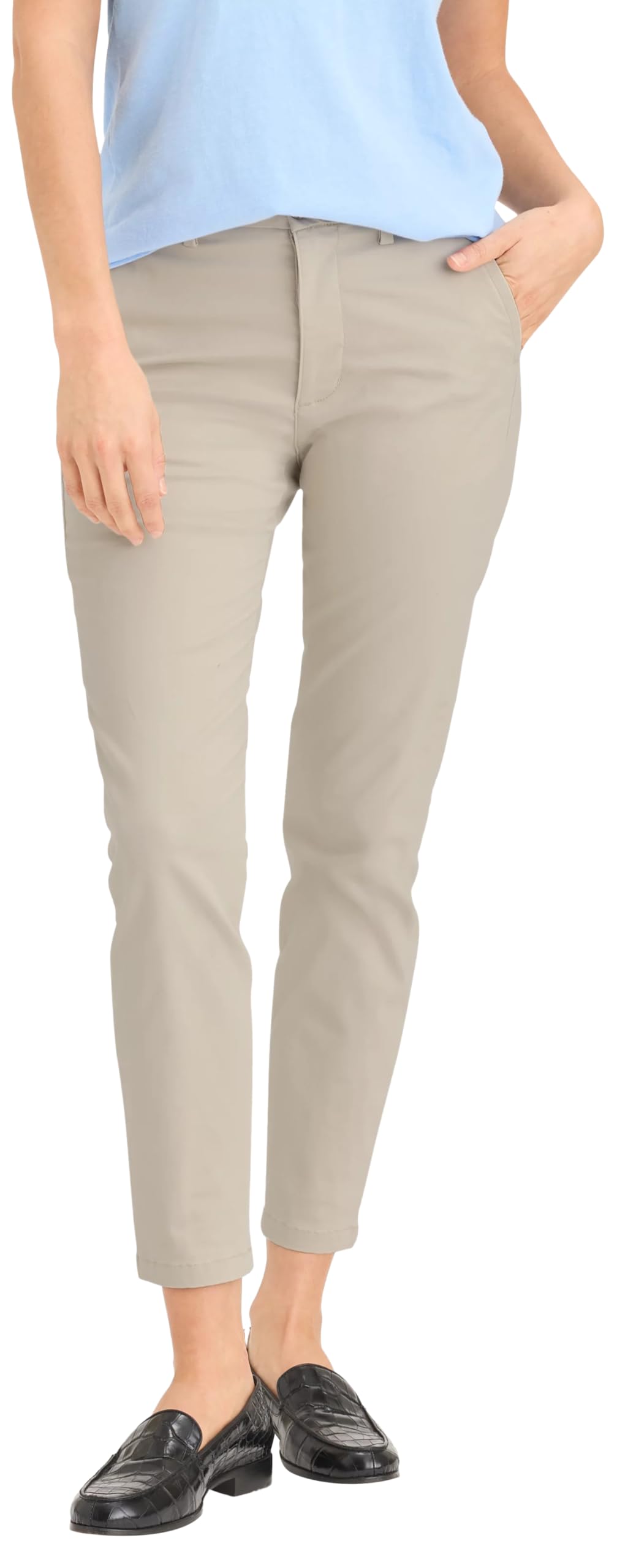 DOCKERS Straight Fit High Rise Weekend Chino Pants Pantalon décontracté Femme